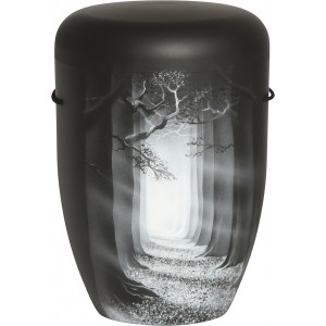  Biodegradable Cremation Ashes Funeral Urn / Casket – “3D” FOREST PATH TO THE FOG